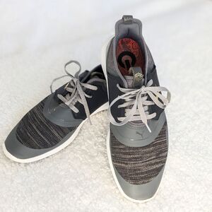 PUMA Ignite Spikeless Golf Shoes Men's Size 10 Gray/Black/White Like New